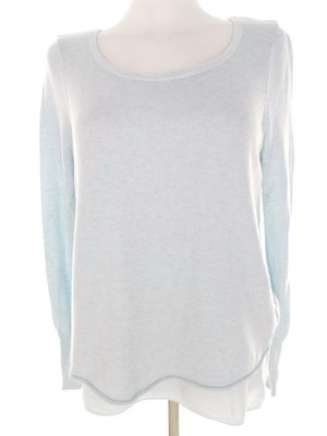 MINT VELVET Damen Pullover Gr. 38 Blau Lyocell Leichter Strick Langer Ärmel