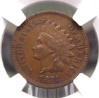 1871 Indian Head Cent Penny 1c NGC AU53 BN #010 About Uncirculated ECC&C, Inc.