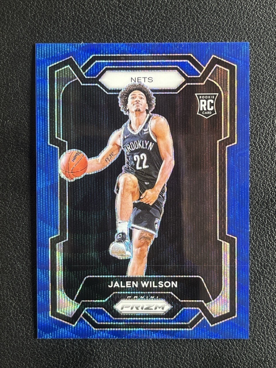 Jalen Wilson 2023-24 Panini Prizm Blue Wave Base RC #128