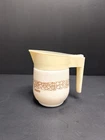 Vintage Pyrex Creamer Woodland Brown White Milk Glass Floral Corning Ware