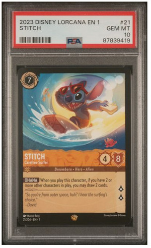 Stitch - Carefree Surfer graded PSA 10 for sale on eBay