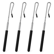 4 Pcs Adjustable Metal Puppet Control Rods 8-21 in Stainless Steel
