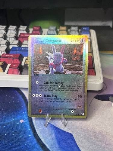 Team Magma's Zangoose 23/95 Team Magma vs Team Aqua Reverse Holo Vintage Pokemon