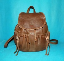 sac a dos FRANCESCO BIASIA en cuir marron format A4 unisexe