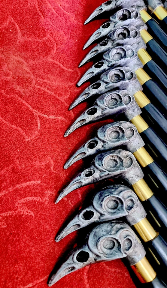 Lote De 20 Piezas Bastón Calavera Cuervo Fácil De Sostener Bastón Protección Personal Foto 4 de 4