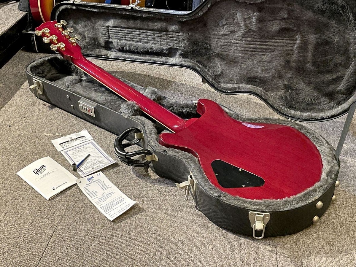 Gibson] Les Paul Standard DC Plus Trans Red 2004 Electric Guitar