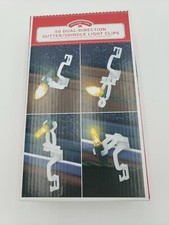 50 Duel Directional Gutter/Shingle Light Hooks Clips Christmas Holiday