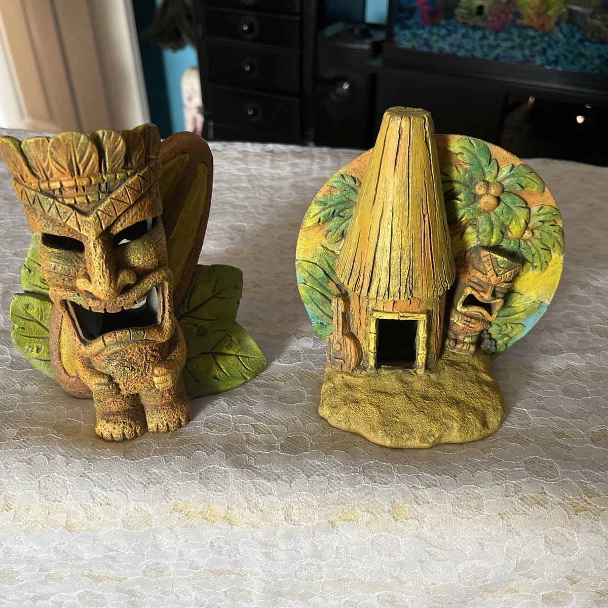 Tiki aquarium decorations cheap