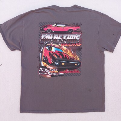 Vintage Signed Goldstone Racing 200mph Twin Turbo Javelin T Shirt Thrashed L-XL