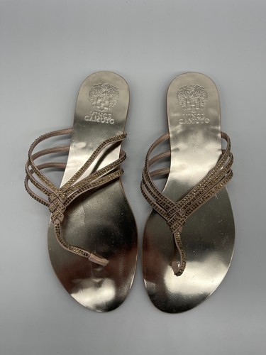 VINCE CAMUTO Flat Shoes Sandals Size 5.5 Taupe NEW Womens EU 38 RRP £79 - Picture 10 of 15