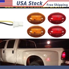 4pcs Side Fender Marker Dually Bed Led For Light Ford F350 Super Duty Truck P