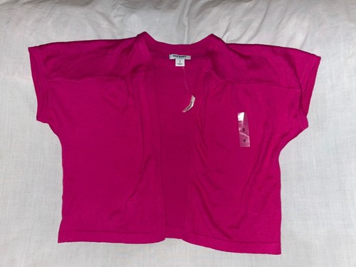 old navy short sleeved pink cardigan 