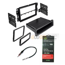 Radio Dash Install Kit & Stereo Chime Wire Harness for 2007-2013 Chevy Silverado