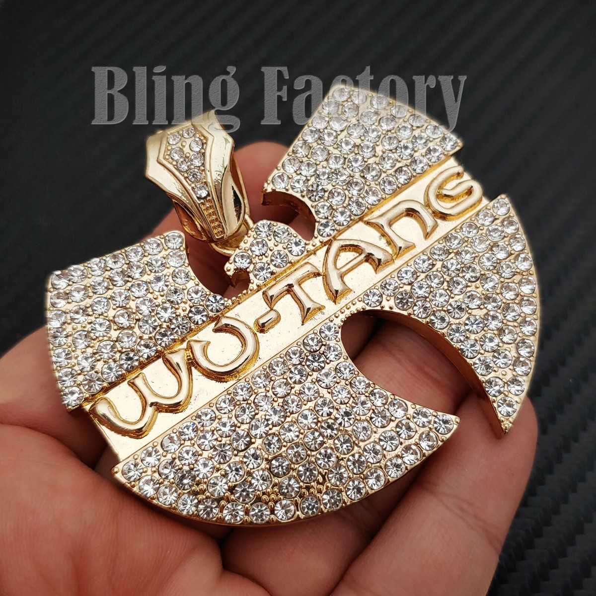 Collana con foto personalizzata: ciondolo hip hop con zirconi cubici