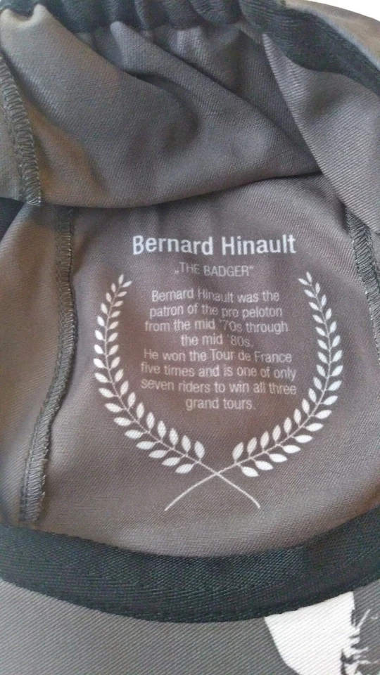 MAVIC Bernard Hinault Cycling Cap One size fits most Gray The Badger - Image 2 of 3