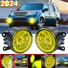 Us Pair Fog Light Lamp Lhrh For Honda Pilot 2012-2014 2015 W Led Clear Len