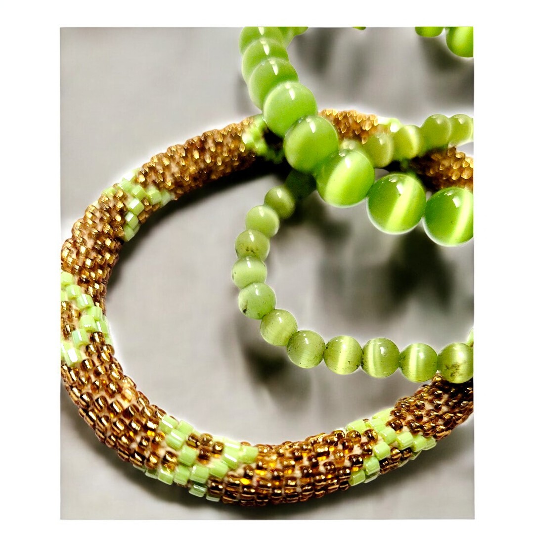 vintage beaded stackable bracelets - image 3