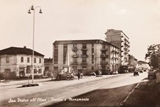 Cartolina - San Pietro all'Olmo - Piazza e Monumento - 1966
