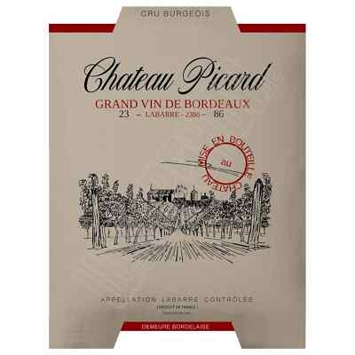 Chateau Picard Sticker Etikett - damit wird jede Flasche ein Star Trek Hingucker