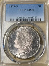 1879-S PCGS MS64 Morgan Silver Dollar