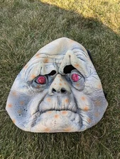 Halloween Rubber Mask Witch Wizard Monster Paper Magic eyes won't light up*Read!
