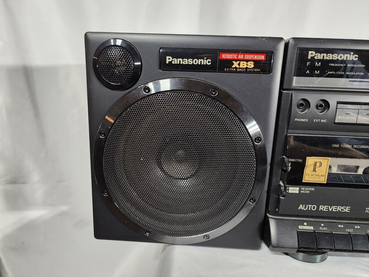 VTG Panasonic RX-CS750 Portable Stereo Boombox XBS Extra bass for parts