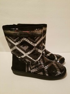 sequin winter boots