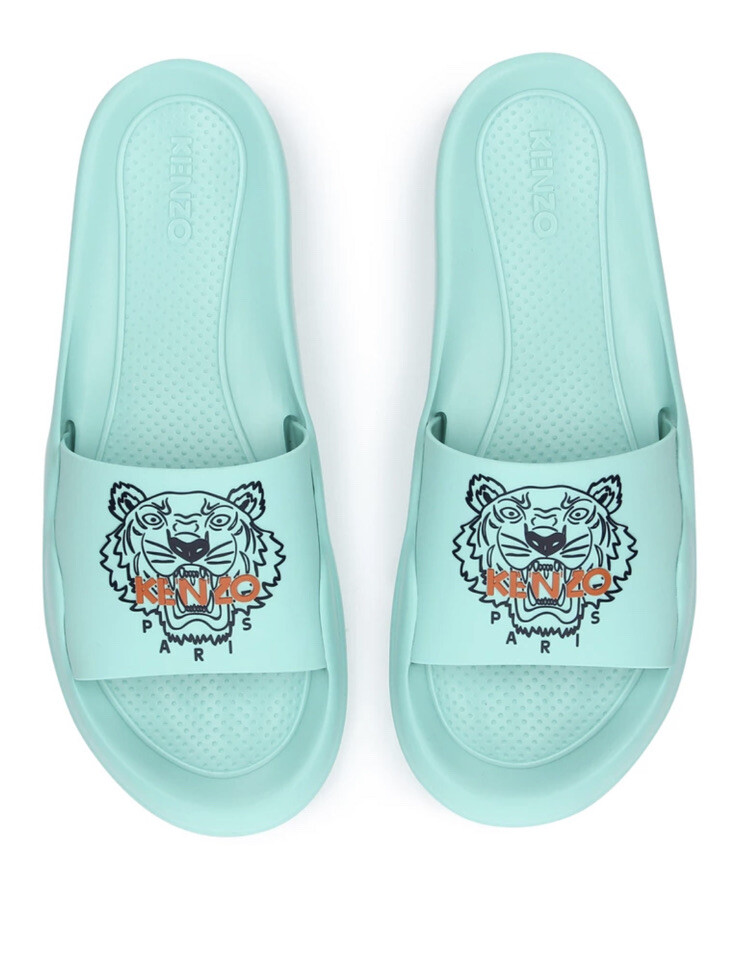 Brand New Authentic KENZO Pool Mule Tiger Head sandals Sz 39 | eBay