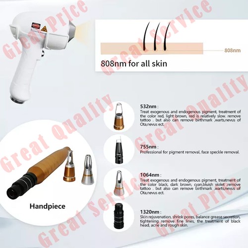 2in1 Portable Diode Laser 808nm Hair Removal Pico Tattoo Removal Spa Machine - Picture 6 of 15