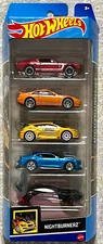 Hot Wheels 2024 Nightburnerz Series 5 Vehicle Gift Pack #HTV43 1:64 Scale