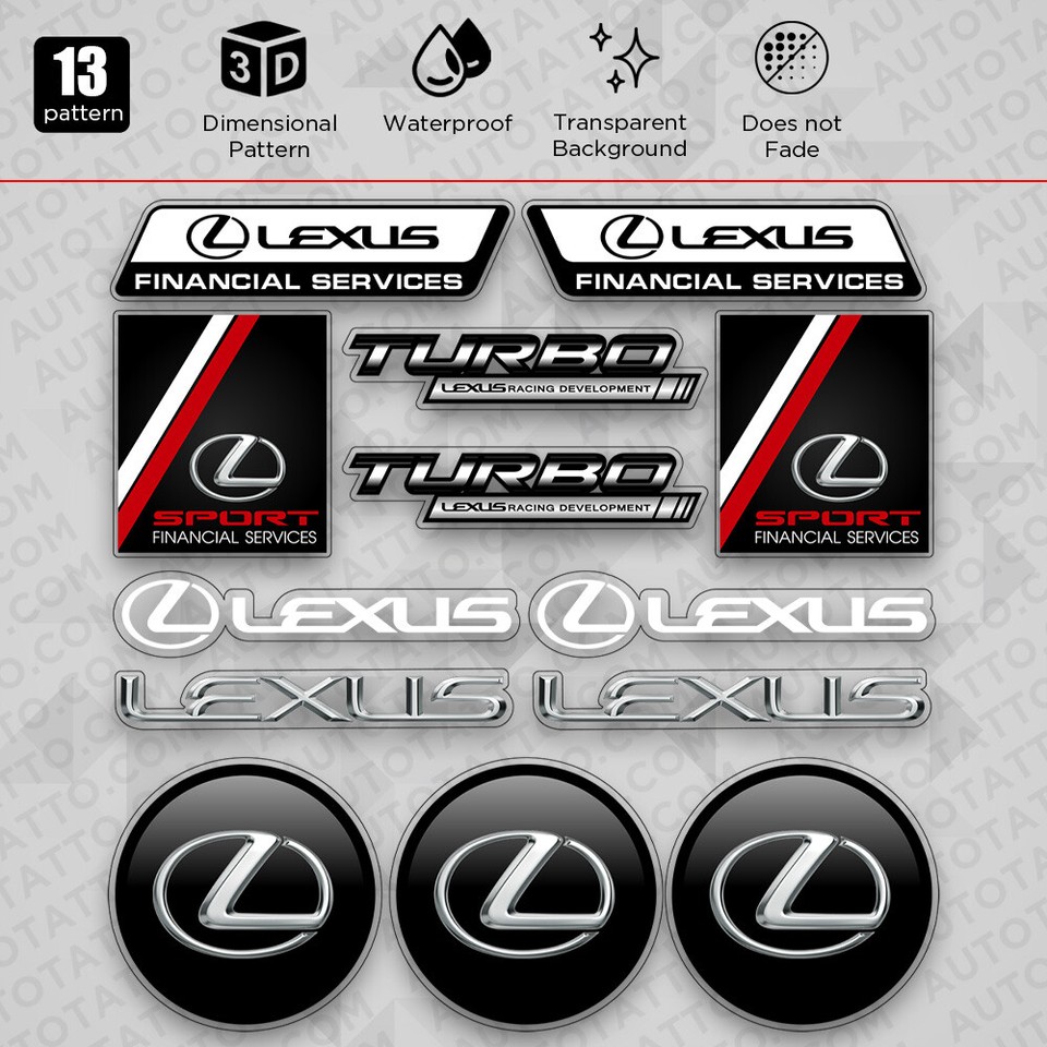 Powered by LEXUS Sport Racing Decal sticker emblem logo Window