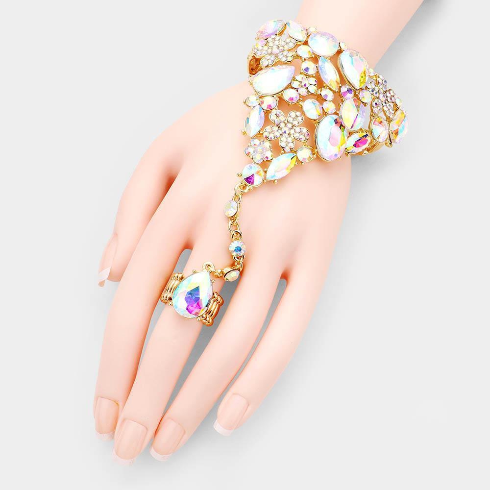 Buy 14k Sahmeran Bracelet, Gold Slave Bracelet, Hand Chain Bracelet, Ring  Chain Bracelet, Hand Chain, Slave Bracelet, Ring Bracelet Chain Online in  India - Etsy