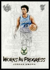 2020-21 Panini Court Kings #18 Jordan Nwora Works in Progress Milwaukee Bucks