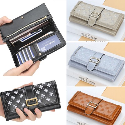 Women Ladies Leather Wallets Long Clutch Cell Phone Handbag Card Holder Purse US