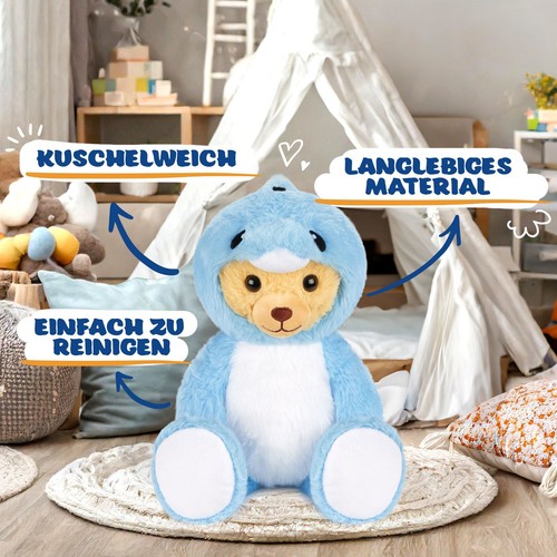 Teddy im Delfinkostüm BRUBIES Teddybär Kuscheltier 25 cm Geschenk für Kinder - Bild 5 von 5