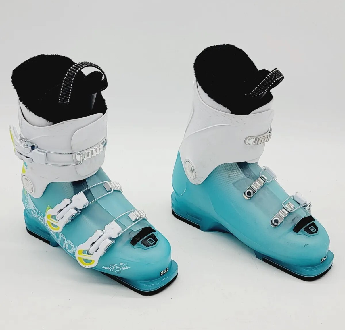 Salomon F3 Girls Ski Boots Mondo Size 24.5 | eBay