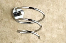 Polished Chrome Bathroom Hair Dryer Holder Wall Mounted Dryer Holder fba518