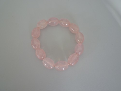 Armband Edelstein Rosenquarz 19 cm dehnbar Schmuckstück Geschenk Armreif - Bild 5 von 5