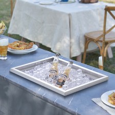 VEVOR Bac à Glace Encastrable 508x355x308 mm Boîte Isotherme pour Glace en Inox