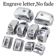10x Handlebar Control Switch Caps For Harley Touring Electra Street Road Glide
