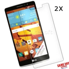 Easy to Install Tempered Glass 2x Screen Protector f Cricket LG G Stylo H634 New