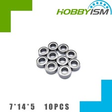 10pcs 7x14x5 mm Stainless Metal Shield Ball Bearings ABEC-7 SMR687 ZZ A7 AF2