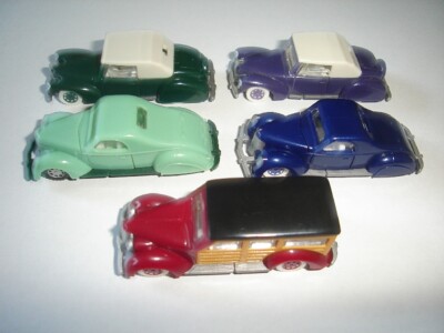AMERICAN LIMOUSINES 1930's VARIATIONS VINTAGE MODEL CARS SET 1:87 H0 MINIATURES