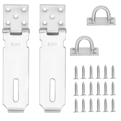 Padlock Hasp Door Locks Hasp Latch5 Inch Heavy Duty 304 Stainless Steel