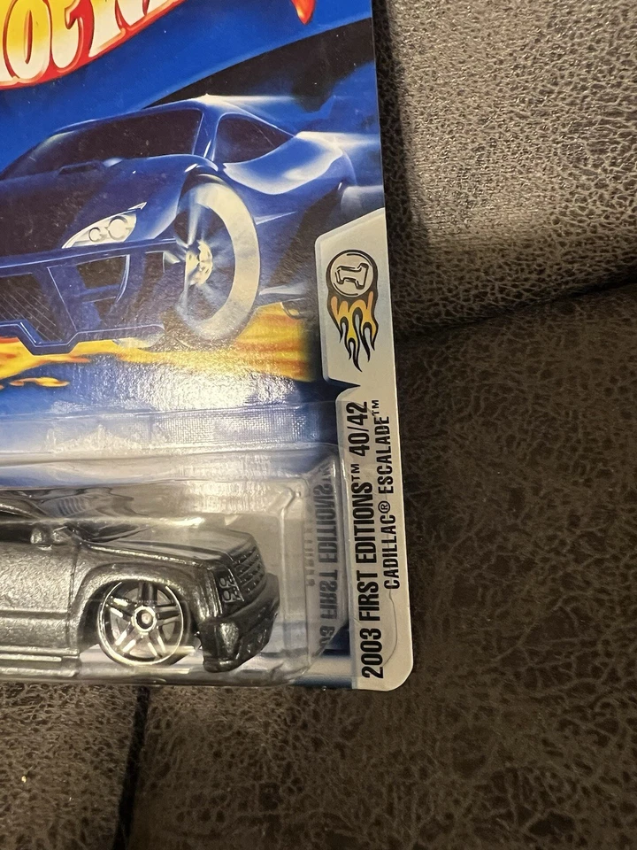 Cadillac Escalade 2003 Hot Wheels #52 primeras ediciones 40/42 gris con cromo Pr5 Sp Foto 2 de 4