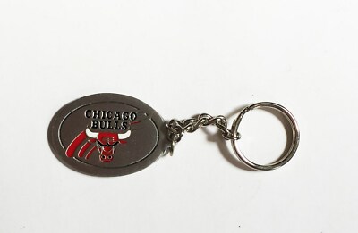 Chicago Bulls Oval Metal Keychain Michael Jordon NBA Licensed | eBay