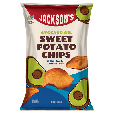 Jackson's Avocado Oil Sweet Potato Sea Salt Chips, 16 oz
