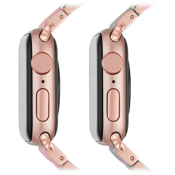 Correas de acero inoxidable envueltas en silicona Michele para Apple Watch 38/40/41/42/44/45 Foto 2 de 4