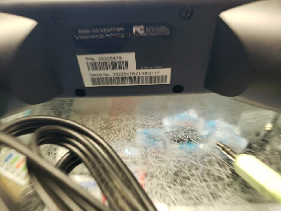 Gateway 2522547R MultiMedia USB Flat Panel LCD Speaker Bar ( NO KNOB) FREE SHIP - Image 4 of 4