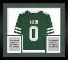 Framed Braelon Allen New York Jets Signed Nike Green Vapor Fuse Limited Jersey